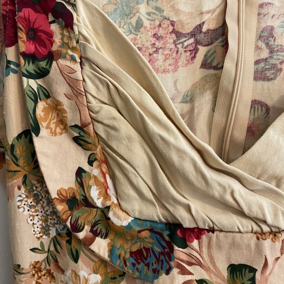 Knee Length Sleeveless Floral Dress with Scoop Bust and Back Zipper Size S - Picture 3 of 8